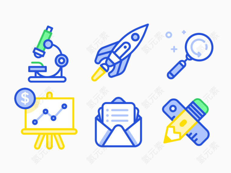 扁平化网页设计图标