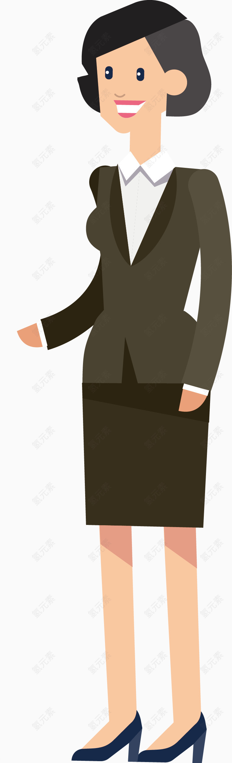 女商务人士矢量