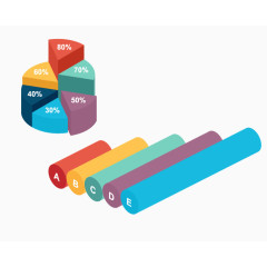 3D立体信息图表