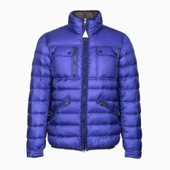 多口袋立领保暖羽绒服