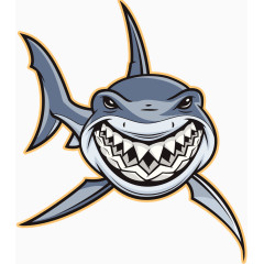 大白鲨插画图片