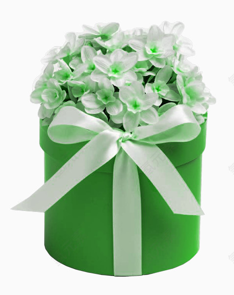 绿色彩带礼盒