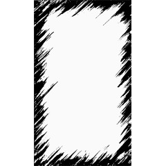 黑色涂鸦边框矢量图