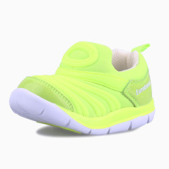 欧洲宝贝绿格色轻便毛毛虫运动鞋