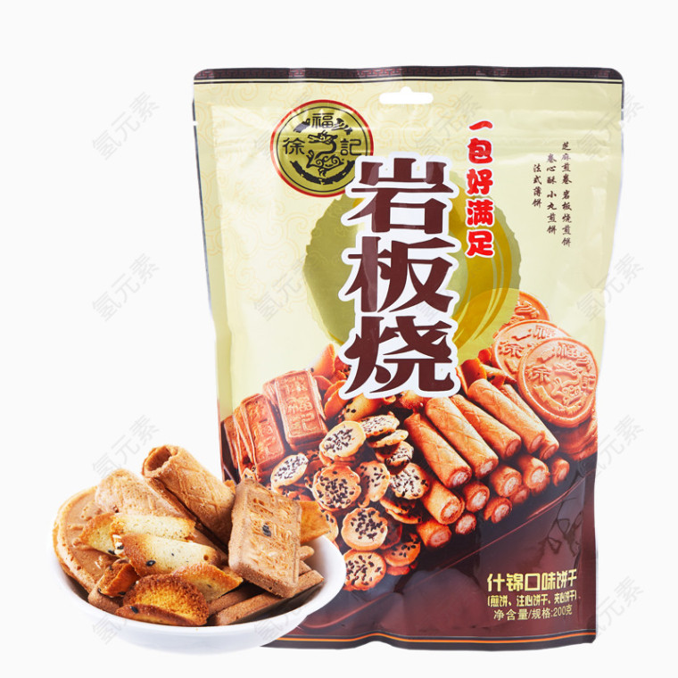 徐福记岩板烧综合饼袋装