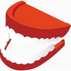 红色假牙