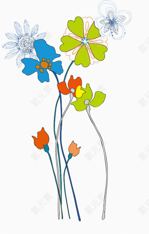 矢量印花装饰图案