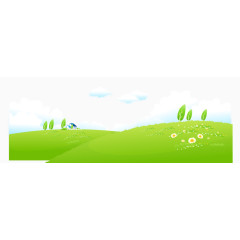 矢量背景素材春天草地素材