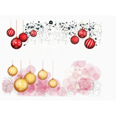 梦幻光效圣诞球横幅