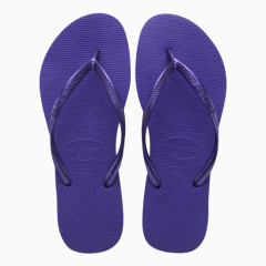 深紫色简约人字拖