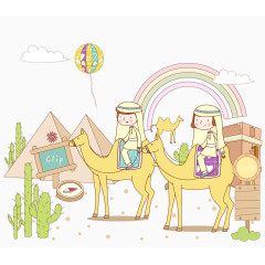 旅行主题梦幻儿童画