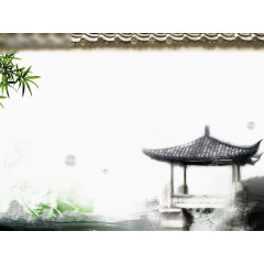 中国画风格水墨背景