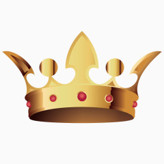 矢量质感金色王冠素材