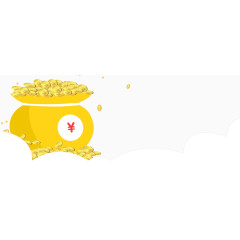 金币袋子底纹素材