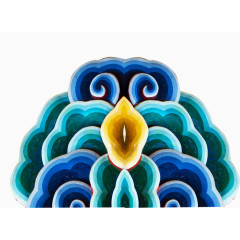 彩色的祥云图案