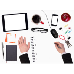 鼠标手与本子高清免扣素材