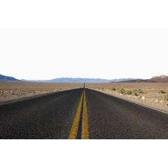 笔直的水泥马路