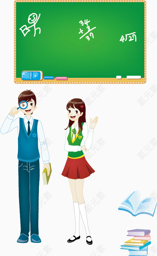 矢量大学生素材