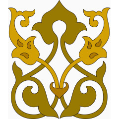 蒙古族花纹装饰