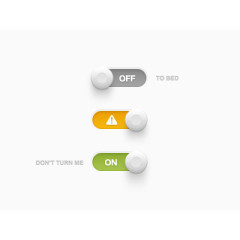 金属质感拨动按钮psd素材