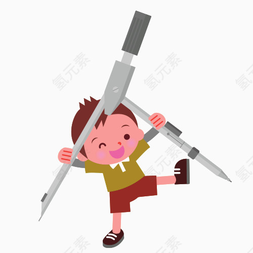 卡通圆规