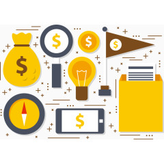 矢量图美国的钱