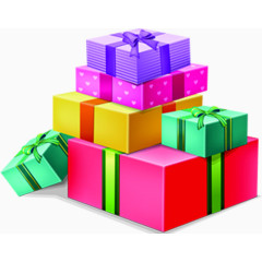 彩色礼盒招聘海报