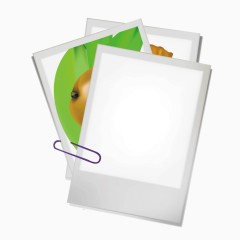 矢量数码相片照片卡片回形针