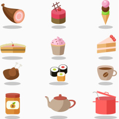 矢量手绘食物合集