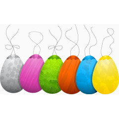 精美彩蛋图案吊牌矢量素材