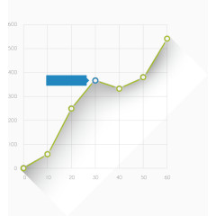 矢量PPT设计折线图表