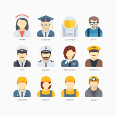 矢量各种职业