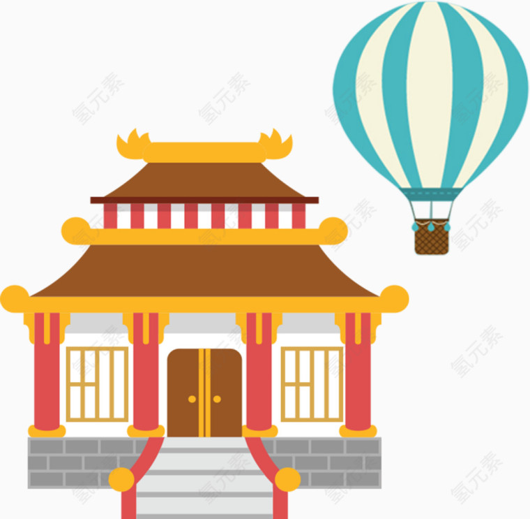 卡通手绘建筑