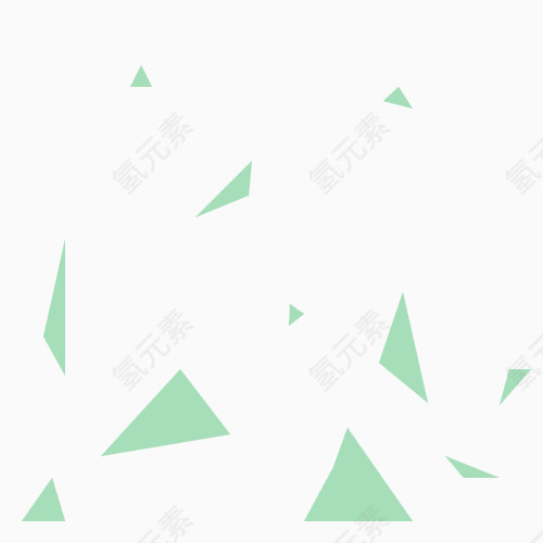 绿色不规则三角形