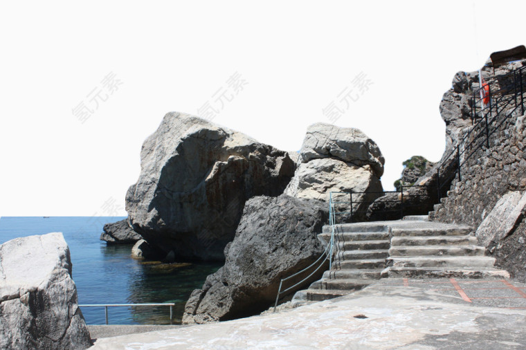 海岸石阶