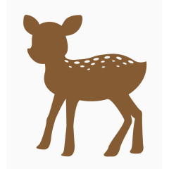 复古森系手绘鹿