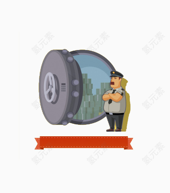 扁平警察设计