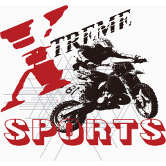 运动人物印花章贴