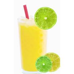 冰镇菠萝汁饮料素材