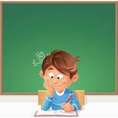 学生黑板矢量课程素材