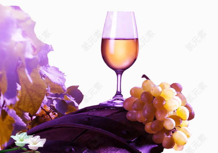 年夜饭青葡萄酒素材