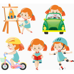 培养兴趣爱好的那女孩子