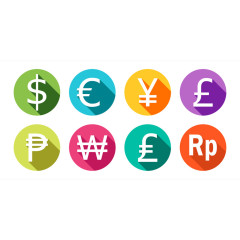 各国货币标志矢量图集