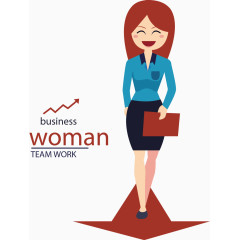 矢量手绘职场女性