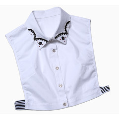 女衬衫毛衣水钻假领