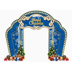 圣诞节蓝色素材