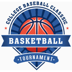 篮球队大学竞赛徽章标志