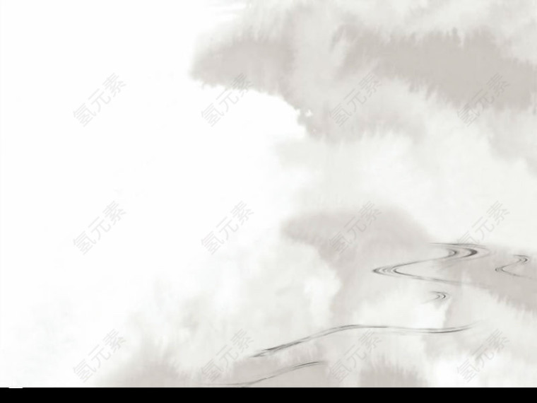 创意中国风水墨风景