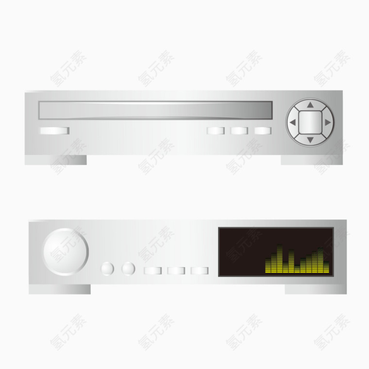 白色的cd播放器