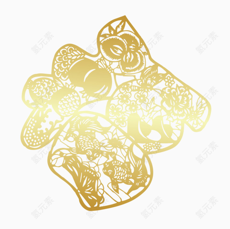 金色福字